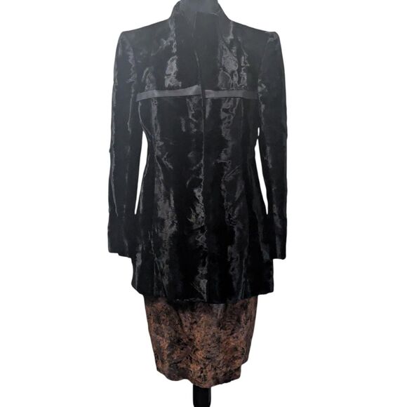 Vintage Claude Patrick Paris Velvet Skirt Suit Set, Made in France - Picture 1 of 10